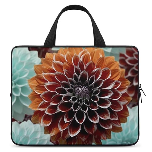 Dahlia Laptoptasche mit Blumenmuster, strapazierfähig, wasserabweisend, Notebook-Tasche für Computer oder Tablet Dahlia Laptoptasche mit Blumenmuster, strapazierfähig, wasserabweisend, Notebook-Tasche für Computer oder Tablet von AQRJLPM
