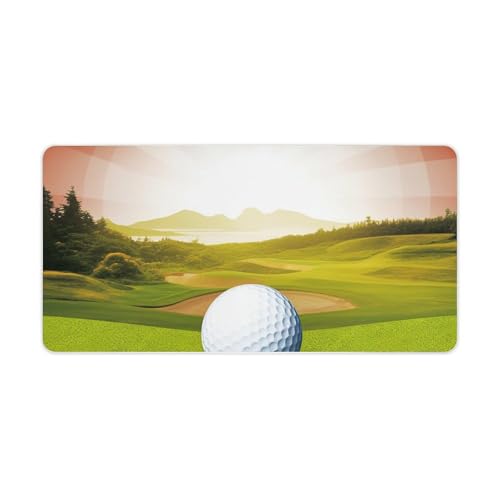Golfsport-Mauspad, groß, rutschfest, Schreibtischunterlage, große Computer- und Laptop-Matte, Laptop-Schutz, Schreibblöcke für Büro, Zuhause, 30,5 x 61 cm Golfsport-Mauspad, groß, rutschfest, Schreibtischunterlage, große Computer- und Laptop-Matte, Laptop-Schutz, Schreibblöcke für Büro, Zuhause, 30,5 x 61 cm von AQRJLPM