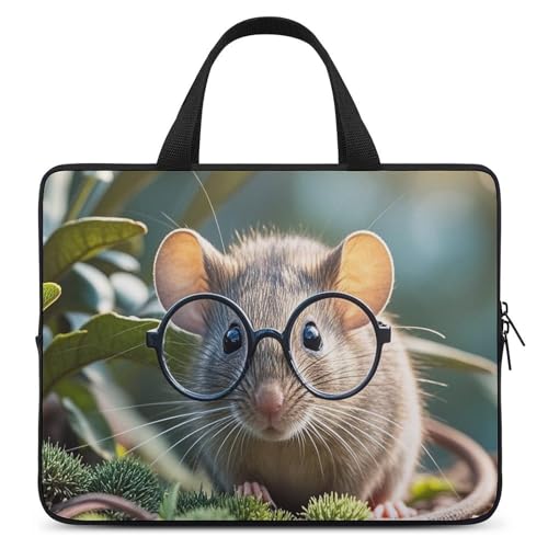 Guinea Maus mit Brille, Laptoptasche, strapazierfähig, wasserabweisend, Notebook-Tasche für Computer oder Tablet Guinea Maus mit Brille, Laptoptasche, strapazierfähig, wasserabweisend, Notebook-Tasche für Computer oder Tablet von AQRJLPM