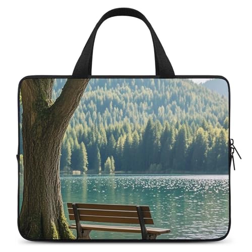 Lake Bench Laptoptasche, strapazierfähig, wasserabweisend, Notebook-Tasche für Computer oder Tablet Lake Bench Laptoptasche, strapazierfähig, wasserabweisend, Notebook-Tasche für Computer oder Tablet von AQRJLPM