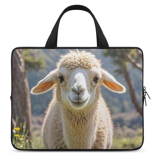 Lamb Laptoptasche, strapazierfähig, wasserabweisend, Notebook-Tasche für Computer oder Tablet Lamb Laptoptasche, strapazierfähig, wasserabweisend, Notebook-Tasche für Computer oder Tablet von AQRJLPM