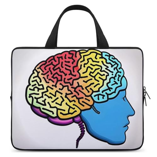 Laptoptasche für linke und rechte Gehirnhälfte, strapazierfähig, wasserabweisend, Notebook-Tasche für Computer oder Tablet Laptoptasche für linke und rechte Gehirnhälfte, strapazierfähig, wasserabweisend, Notebook-Tasche für Computer oder Tablet von AQRJLPM