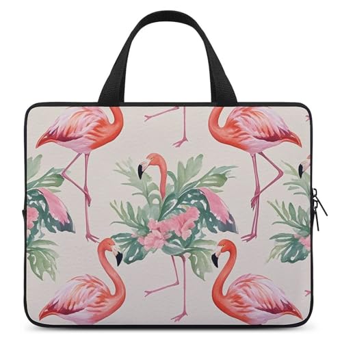 Laptoptasche mit Aquarell-Flamingo, langlebig, wasserabweisend, Notebook-Tasche für Computer oder Tablet Laptoptasche mit Aquarell-Flamingo, langlebig, wasserabweisend, Notebook-Tasche für Computer oder Tablet von AQRJLPM