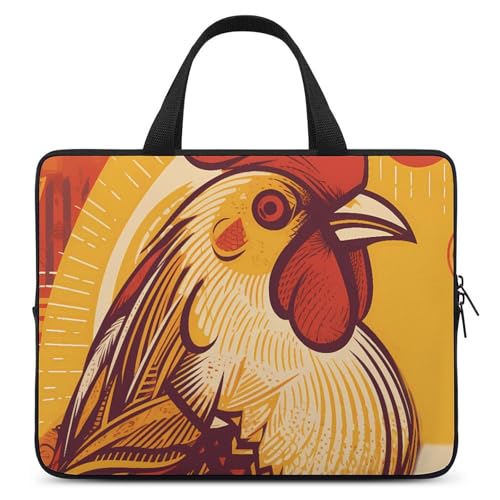 Laptoptasche mit Cartoon-Huhn, langlebig, wasserabweisend, Notebook-Tasche für Computer oder Tablet Laptoptasche mit Cartoon-Huhn, langlebig, wasserabweisend, Notebook-Tasche für Computer oder Tablet von AQRJLPM