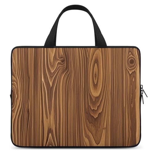 Laptoptasche mit Holzmaserung, strapazierfähig, wasserabweisend, Notebook-Tasche für Computer oder Tablet Laptoptasche mit Holzmaserung, strapazierfähig, wasserabweisend, Notebook-Tasche für Computer oder Tablet von AQRJLPM