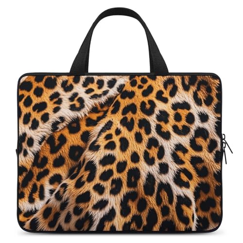 Laptoptasche mit Leopardenmuster, strapazierfähig, wasserabweisend, Notebook-Tasche für Computer oder Tablet Laptoptasche mit Leopardenmuster, strapazierfähig, wasserabweisend, Notebook-Tasche für Computer oder Tablet von AQRJLPM