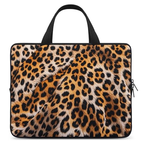 Laptoptasche mit Leopardenmuster, strapazierfähig, wasserabweisend, Notebook-Tasche für Computer oder Tablet Laptoptasche mit Leopardenmuster, strapazierfähig, wasserabweisend, Notebook-Tasche für Computer oder Tablet von AQRJLPM