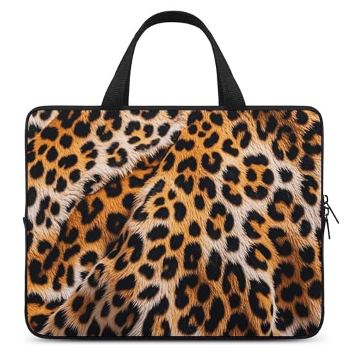 Laptoptasche mit Leopardenmuster, strapazierfähig, wasserabweisend, Notebook-Tasche für Computer oder Tablet Laptoptasche mit Leopardenmuster, strapazierfähig, wasserabweisend, Notebook-Tasche für Computer oder Tablet von AQRJLPM