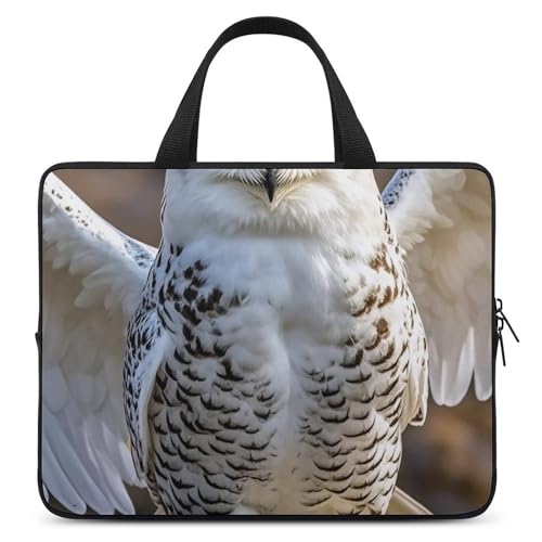 Laptoptasche mit Schnee-Eule, strapazierfähig, wasserabweisend, Notebook-Tasche für Computer oder Tablet Laptoptasche mit Schnee-Eule, strapazierfähig, wasserabweisend, Notebook-Tasche für Computer oder Tablet von AQRJLPM
