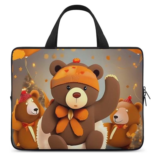 Laptoptasche mit tanzendem Bär, langlebig, wasserabweisend, Notebook-Tasche für Computer oder Tablet Laptoptasche mit tanzendem Bär, langlebig, wasserabweisend, Notebook-Tasche für Computer oder Tablet von AQRJLPM