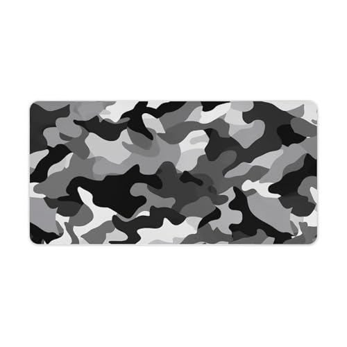 Mauspad, groß, rutschfest, für Büro und Laptop, 30,5 x 61 cm, Schwarz / Grau / Weiß Mauspad, groß, rutschfest, für Büro und Laptop, 30,5 x 61 cm, Schwarz / Grau / Weiß von AQRJLPM