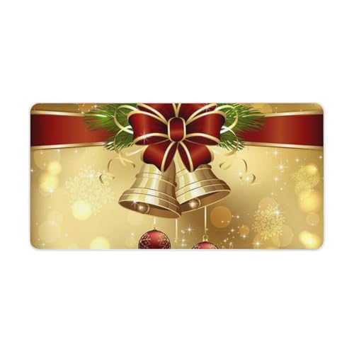 Mauspad mit Aufschrift "Merry Christmas", rutschfest, groß, Computer- und Laptop-Matte, Laptop-Schutz, Schreibblöcke für Büro, Zuhause, 30,5 x 61 cm Mauspad mit Aufschrift "Merry Christmas", rutschfest, groß, Computer- und Laptop-Matte, Laptop-Schutz, Schreibblöcke für Büro, Zuhause, 30,5 x 61 cm von AQRJLPM