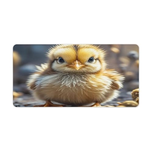 Mauspad mit Huhn-Motiv, rutschfest, groß, Computer- und Laptop-Matte, Laptop-Schutz, Schreibblöcke für Büro, Zuhause, 30,5 x 61 cm Mauspad mit Huhn-Motiv, rutschfest, groß, Computer- und Laptop-Matte, Laptop-Schutz, Schreibblöcke für Büro, Zuhause, 30,5 x 61 cm von AQRJLPM