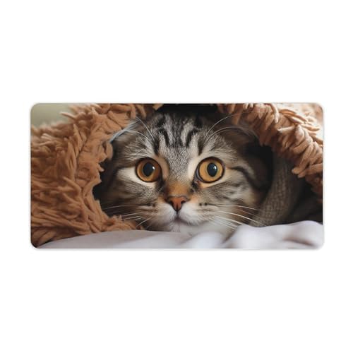 Mauspad mit Katzen-Unterdecke, groß, rutschfest, für Büro, Schreibtisch, große Computer- und Laptop-Matte, Laptop-Schutz, Schreibblöcke für Büro, Zuhause, 30,5 x 61 cm Mauspad mit Katzen-Unterdecke, groß, rutschfest, für Büro, Schreibtisch, große Computer- und Laptop-Matte, Laptop-Schutz, Schreibblöcke für Büro, Zuhause, 30,5 x 61 cm von AQRJLPM
