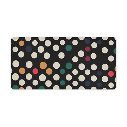 Mauspad mit Punkten, groß, rutschfest, Schreibtischunterlage, große Computer- und Laptop-Matte, Laptop-Schutz, Schreibblöcke für Büro, Zuhause, 30,5 x 61 cm Mauspad mit Punkten, groß, rutschfest, Schreibtischunterlage, große Computer- und Laptop-Matte, Laptop-Schutz, Schreibblöcke für Büro, Zuhause, 30,5 x 61 cm von AQRJLPM