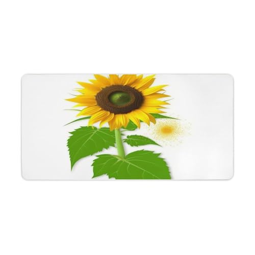 Mauspad mit Sonnenblume und Unkraut, groß, rutschfest, für Büro, Schreibtisch, große Computer- und Laptop-Matte, Laptop-Schutz, Schreibblöcke für Büro, Zuhause, 30,5 x 61 cm Mauspad mit Sonnenblume und Unkraut, groß, rutschfest, für Büro, Schreibtisch, große Computer- und Laptop-Matte, Laptop-Schutz, Schreibblöcke für Büro, Zuhause, 30,5 x 61 cm von AQRJLPM