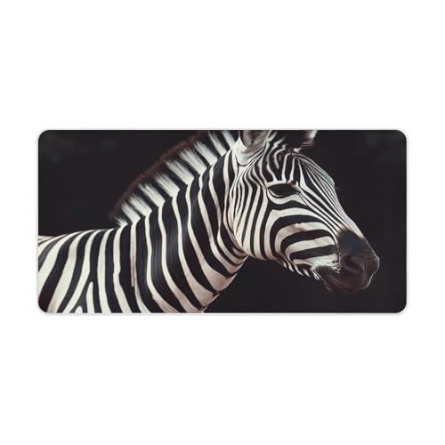 Mauspad mit Tiermotiv, Zebramuster, groß, rutschfest, für Büro, Zuhause, 30,5 x 61 cm Mauspad mit Tiermotiv, Zebramuster, groß, rutschfest, für Büro, Zuhause, 30,5 x 61 cm von AQRJLPM