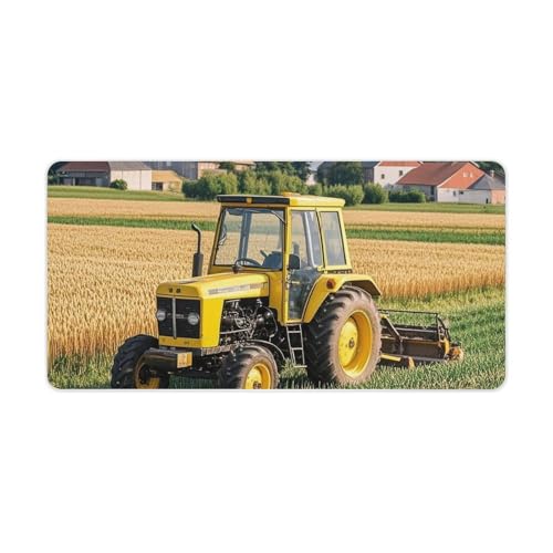 Mauspad mit Traktor Bauernhof, groß, rutschfest, für Büro, Schreibtisch, große Computer- und Laptop-Matte, Laptop-Schutz, Schreibblöcke für Büro, Zuhause, 30,5 x 61 cm Mauspad mit Traktor Bauernhof, groß, rutschfest, für Büro, Schreibtisch, große Computer- und Laptop-Matte, Laptop-Schutz, Schreibblöcke für Büro, Zuhause, 30,5 x 61 cm von AQRJLPM