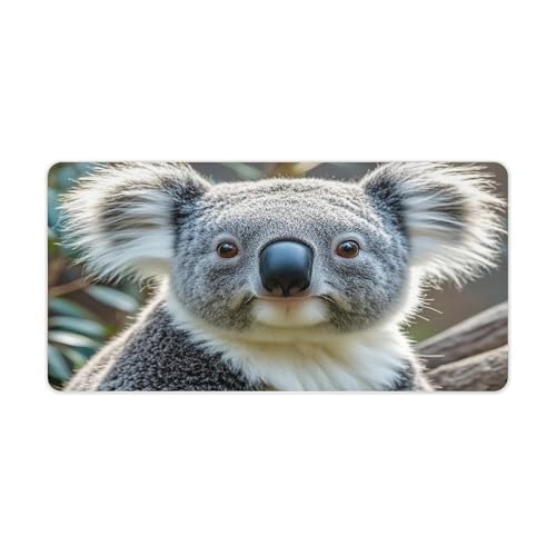 Mauspad mit schönem Koala-Muster, rutschfest, groß, Computer- und Laptop-Matte, Laptop-Schutz, Schreibblöcke für Büro, Zuhause, 30,5 x 61 cm Mauspad mit schönem Koala-Muster, rutschfest, groß, Computer- und Laptop-Matte, Laptop-Schutz, Schreibblöcke für Büro, Zuhause, 30,5 x 61 cm von AQRJLPM