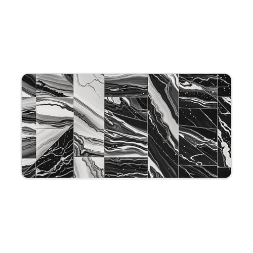 Mauspad mit schwarzem Marmor, groß, rutschfest, für Büro, Schreibtisch, große Computer- und Laptop-Matte, Laptop-Schutz, Schreibblöcke für Büro, Zuhause, 30,5 x 61 cm Mauspad mit schwarzem Marmor, groß, rutschfest, für Büro, Schreibtisch, große Computer- und Laptop-Matte, Laptop-Schutz, Schreibblöcke für Büro, Zuhause, 30,5 x 61 cm von AQRJLPM
