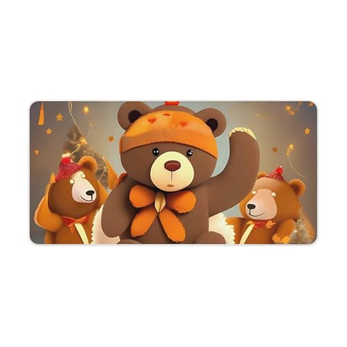 Mauspad mit tanzendem Bär, groß, rutschfest, für Büro, Schreibtisch, große Computer- und Laptop-Matte, Laptop-Schutz, Schreibblöcke für Büro, Zuhause, 30,5 x 61 cm Mauspad mit tanzendem Bär, groß, rutschfest, für Büro, Schreibtisch, große Computer- und Laptop-Matte, Laptop-Schutz, Schreibblöcke für Büro, Zuhause, 30,5 x 61 cm von AQRJLPM