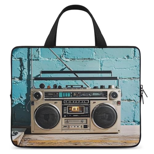 Vintage Wall of Radio Boombox Laptoptasche, strapazierfähig, wasserabweisend, Notebook-Tasche für Computer oder Tablet Vintage Wall of Radio Boombox Laptoptasche, strapazierfähig, wasserabweisend, Notebook-Tasche für Computer oder Tablet von AQRJLPM