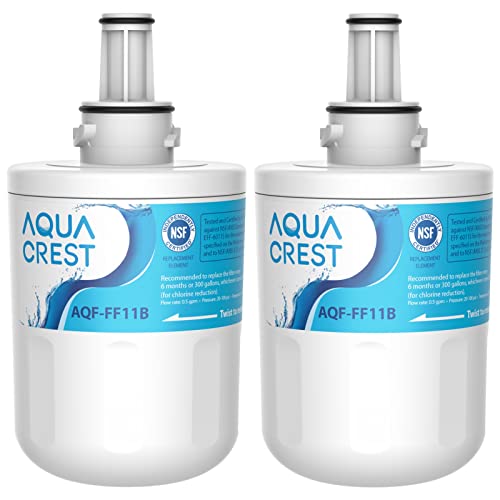 2X AQUACREST DA29-00003G Kühlschrank Wasserfilter, Kompatibel mit Samsung® AquaPure Plus DA29-00003G, DA29-00003B, DA29-00003A, DA97-06317A, HAFCU1/XAA, HAFIN2/EXP APP100 WF289 (2) von AQUA CREST