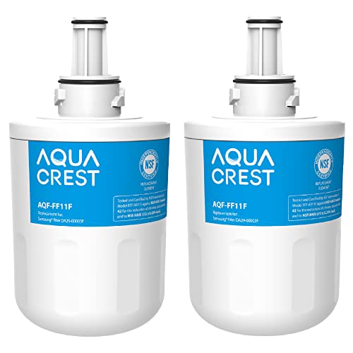 AQUACREST DA29-00003F Kühlschrank Wasserfilter, Kompatibel mit Samsung Aqua Pure Plus DA29-00003F, HAFIN1, DA29-00003A, DA29-00003B, DA29-00003A-B, DA61-00159A, DA97-06317A (2) von AQUA CREST