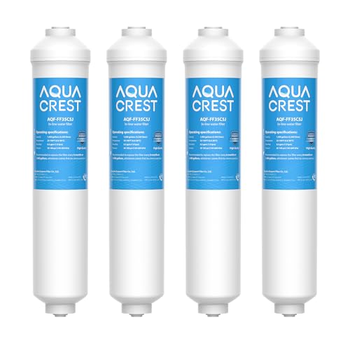 AQUACREST Wasserfilter Kühlschrank Ersatz für Samsung® DA29-10105J, HAFEX/EXP DA2010CB Wasserfilter, DA99-02131B, WSF-100, In-Line Wasserfilter für Samsung® LG® (4) von AQUA CREST