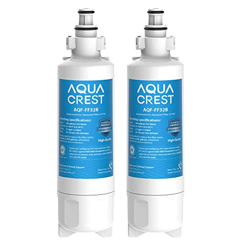 Aquacrest 257760 Ersatz-Kühlschrank-Wasserfilter, kompatibel mit Panasonic CNRAH 257760, CNRBH-125950 (2) von AQUA CREST