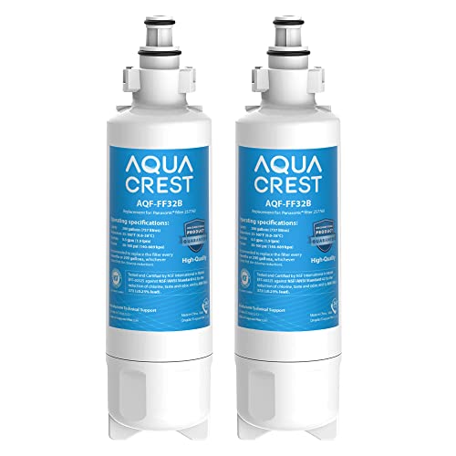 AQUA CREST 257760 Ersatz-Kühlschrank-Wasserfilter, kompatibel mit Panasonic CNRAH 257760, CNRBH-125950 (2) von AQUA CREST