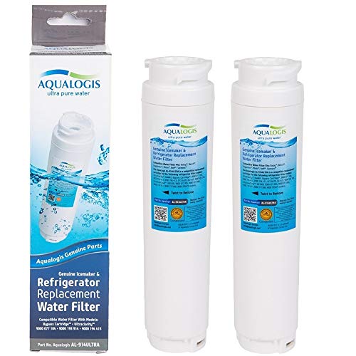 Aqualogis Kühlschrank Wasserfilter Ersatz kompatibel mit Bosch UltraClarity 644845, für Siemens 740560 / 00740560 / 9000194412 / REPLFLTR10 / Bypass Cartridge 2pk Aqualogis Kühlschrank Wasserfilter Ersatz kompatibel mit Bosch UltraClarity 644845, für Siemens 740560 / 00740560 / 9000194412 / REPLFLTR10 / Bypass Cartridge 2pk von Aqualogis
