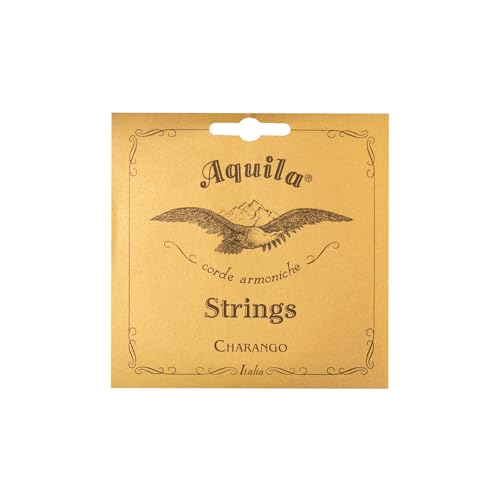 Aquila 2CH Charango Set (oktaviert), Light Tension - Saiten aus New NYLGUT, Extra leicht, Nylon, für Charango von AQUILA CORDE ARMONICHE