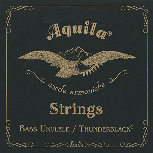 Aquila - Thunderblack Bass-Ukulelen-Set, EADG von AQUILA CORDE ARMONICHE