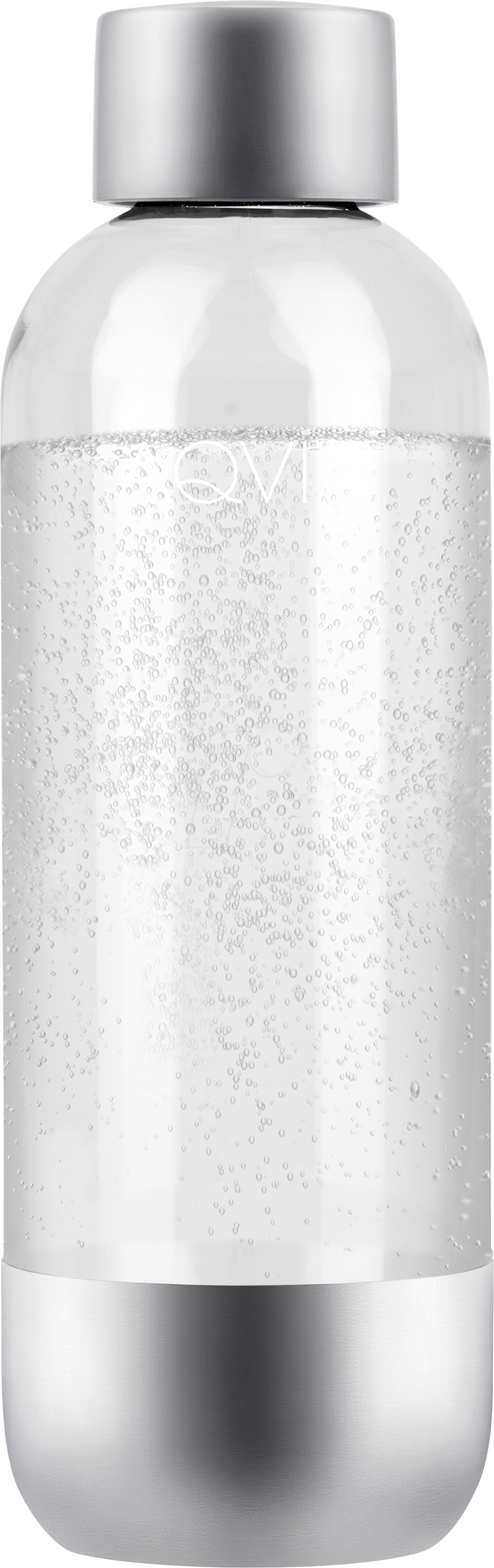 AQVIA 340474 - Aqvia Wasserflasche (PET), 1l, Stahl von AQVIA