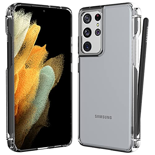 araree FLEXIELD Pen Praktischer S-Pen Slot Klar Transparent Flexible Cover Kompatibel mit Samsung Galaxy S21 Ultra Flexible Vollschutzhülle von ARAREE