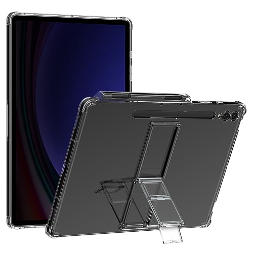 araree Flexield SP Samsung Galaxy Tab S9 Plus 12,4 Zoll Hülle mit 4-stufig verstellbarem Kickstand, S Pen Holder Dünn Leichte Abdeckung Stoßfest Transparent Hülle Kompatibel mit Galaxy Tab S9 Plus von ARAREE