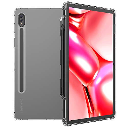 araree [MACH] TPU-Schutzhülle für Galaxy Tab S7 (2020) – stoßfeste TPU-Hülle mit Smart S-Pen-Halter (transparent) von ARAREE