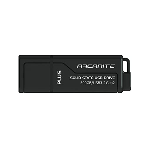 ARCANITE PLUS, 500 GB USB 3.2 Gen2 UASP SuperSpeed+ Solid-State-USB-Laufwerk. Bis zu 600 MB/s Lesen, 500 MB/s Schreiben von ARCANITE