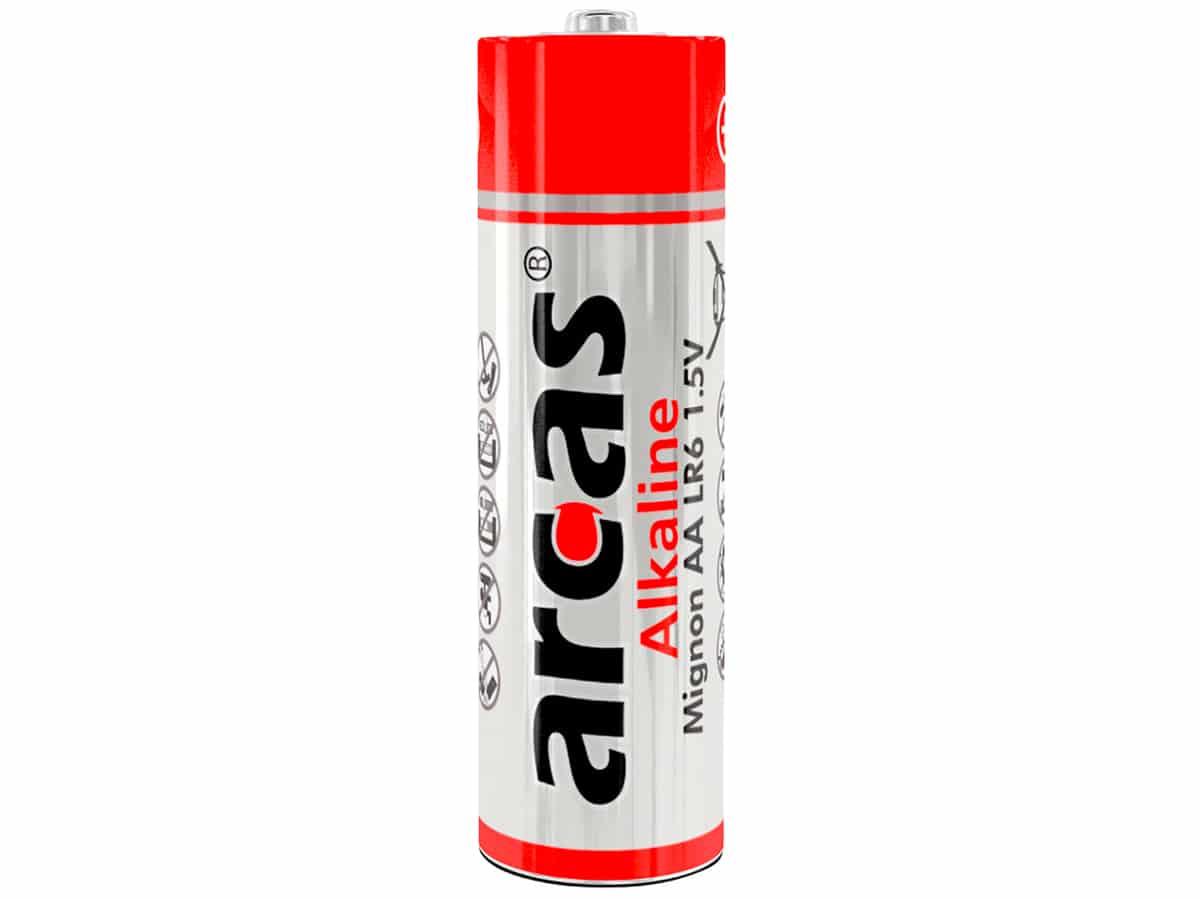 ARCAS Batterie Alkaline LR6, AA, Mignon, 1,5 V, 8 Stück von ARCAS