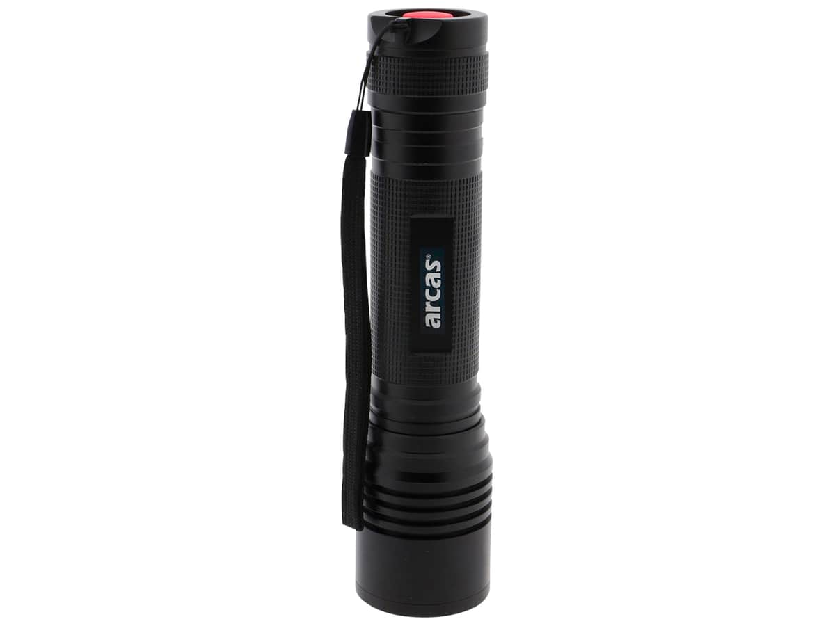 ARCAS LED-Taschenlampe, 18 W, 1600 lm, Zoom, Aluminium, schwarz ARCAS LED-Taschenlampe, 18 W, 1600 lm, Zoom, Aluminium, schwarz von ARCAS