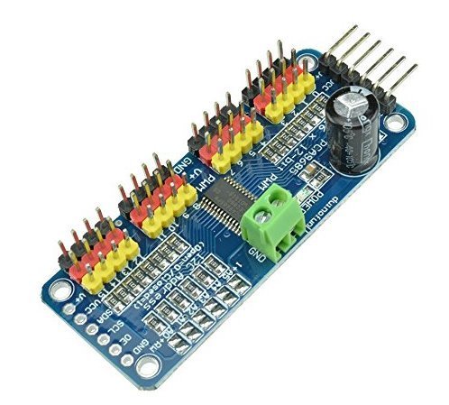 ARCELI 16-Kanal-PWM/Servotreiber IIC-Schnittstelle-PCA9685 für Arduino oder Raspberry Pi-Shield-Modul-Servoschild von ARCELI