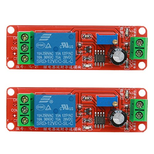 ARCELI 2 STÜCKE NE555 12 V DC Einstellbar 0-10 Sekunden Timer Verzögerungsschalter Modul für Arduino Raspberry Pi von ARCELI