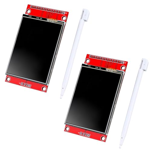ARCELI 2Pcs 2.4 Zoll LCD TFT Touch Display（mit Griffel）, 320 x 240 Auflösung, ILI9341 Treiber, SPI Schnittstelle Kompatibel mit Arduino und Raspberry Pi von ARCELI