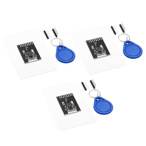 ARCELI 3 x RFID-RC-522 Mini Modul（Schwarz）, 13,56MHz SPI IC-Karte Proximity-Modul mit Reader, Chip und Card kompatibel mit Arduino und Raspberry Pi von ARCELI