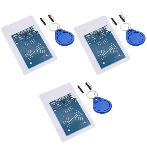 ARCELI 3 x RFID-RC-522 Modul, IC-Karte Proximity-Modul mit Reader, Chip und Card 13,56MHz SPI kompatibel mit Arduino und Raspberry Pi von ARCELI