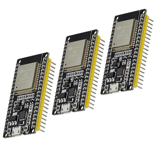 ARCELI 3Pcs ESP32 Entwicklungsboard, Drahtloses WiFi + Bluetooth Dual Core Modul CP-2102 Chip für Low Power IOT Taktfrequenz 80 MHz bis 240 MHz ESP32 Modul von ARCELI