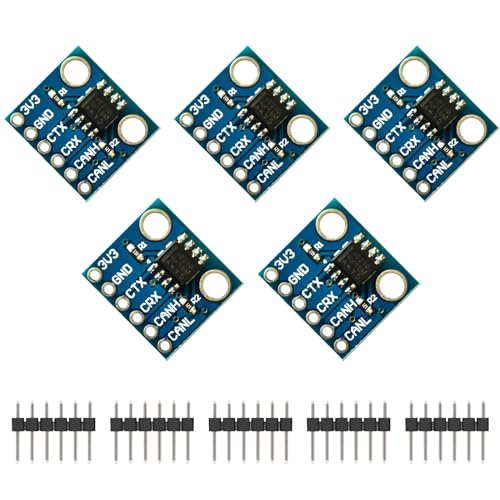 ARCELI 5 X SN65HVD-230 CAN-Bus-Modul, VP230, Kommunikationsmodul CAN-Bus-Transceiver-Breakout-Board kompatibel mit Arduino von ARCELI