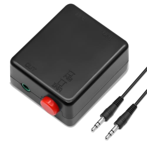 ARCELI Audio Splitter 3,5-mm Audio Switch 1 in 2 Out Aux Splitter, Audio Selector Schalter Sound Verteiler für Lautsprecher, Kopfhörer und PCs ARCELI Audio Splitter 3,5-mm Audio Switch 1 in 2 Out Aux Splitter, Audio Selector Schalter Sound Verteiler für Lautsprecher, Kopfhörer und PCs von ARCELI