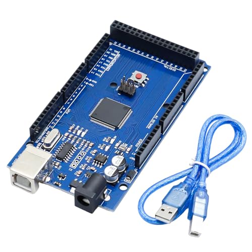 ARCELI Mega-2560-R3 Board, Mega-2560 Entwicklungsboard mit USB-Kabel Kompatibel mit Arduino IDE von ARCELI